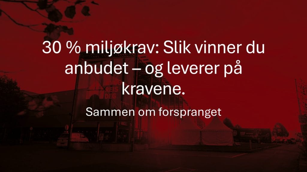30% miljøkrav