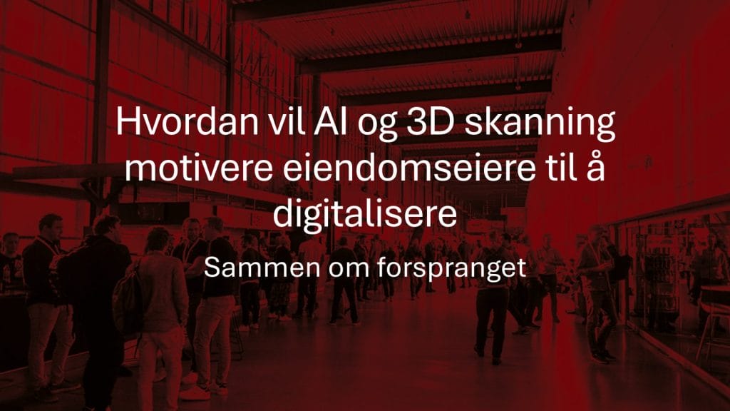 Digitalisering av bygg- og eiendomsbransjen går raskt fremover. Gjennom DigiBygg-prosjektet viser vi hvordan kombinasjonen av 3D skanning og kunstig intelligens kan gi eiendomseiere og forvaltere et enklere, raskere og mer kostnadseffektivt grunnlag for å ta gode beslutninger.