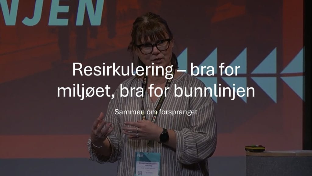 Trine Dyrstad Pettersen leder seminaret om Resirkulering bra for bunnlinjen