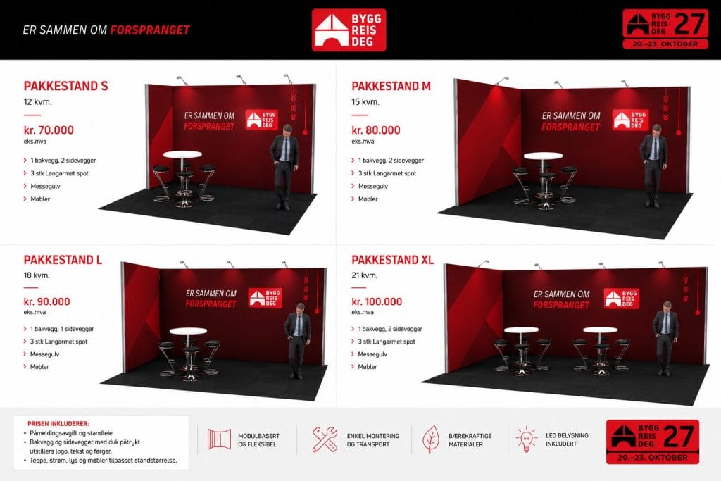 Illustrasjonbsbilde av pakkestands
